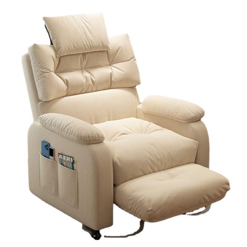 Home Cinema Chairs - モダンな高級リビングルームホームシアター用シングルPUレザーシネマロッカーリクライニングソファチェア、厚いパッド入りクッション付き、販売促進中