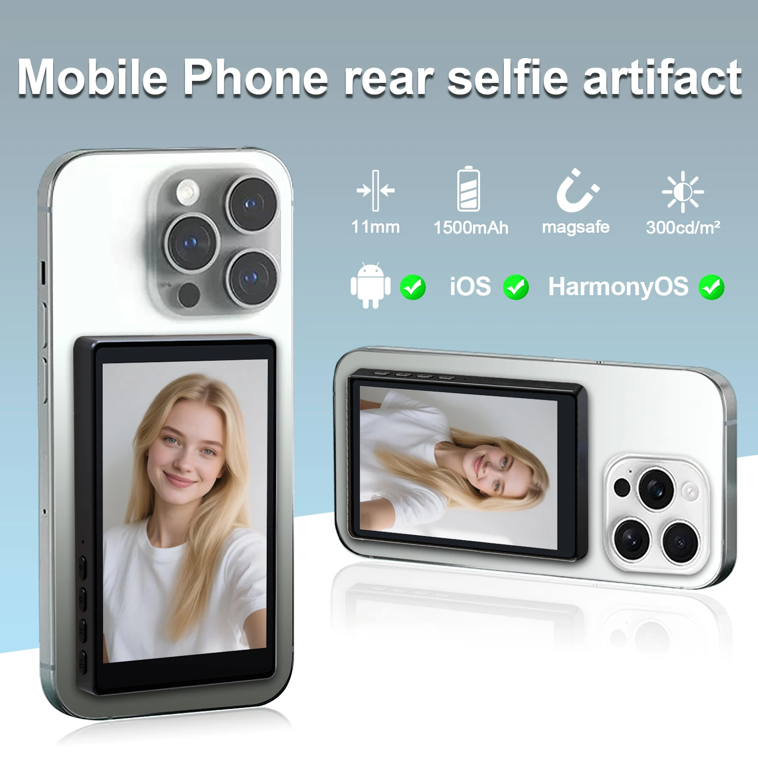 ワイヤレスモニターリアカメラスクリーン スマートフォン自撮り - Home Cinema Wireless のレビューと価格