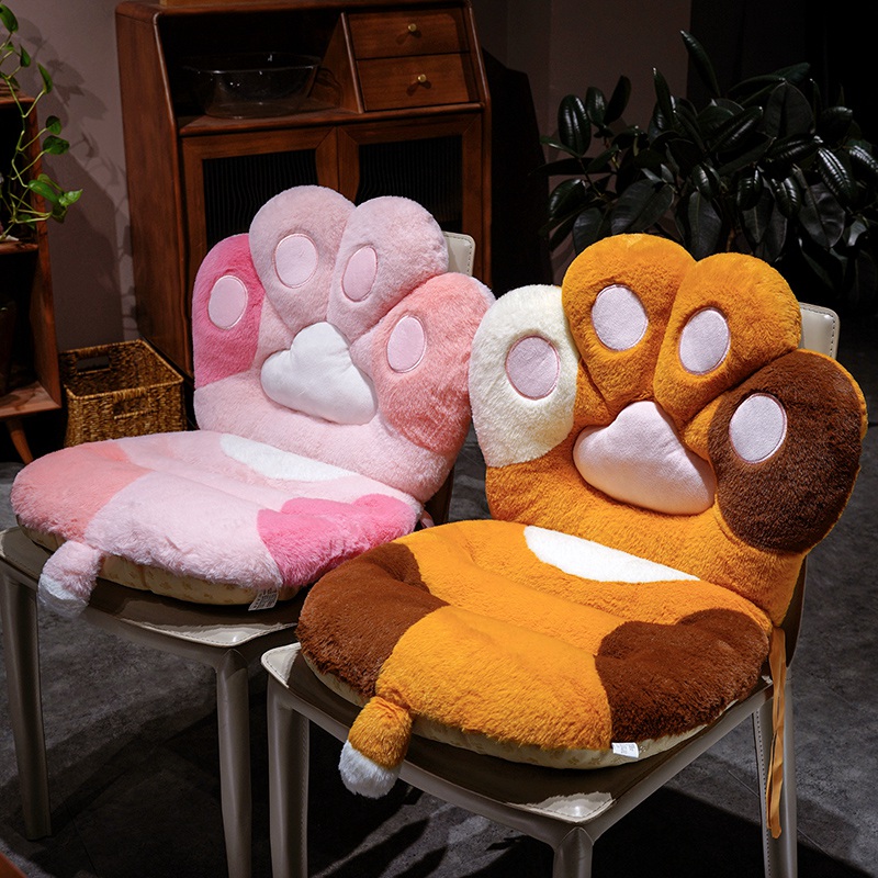 かわいいクリエイティブなカラフルな猫の足型チェアクッションぬ - Home Cinema Chairs のレビューと価格