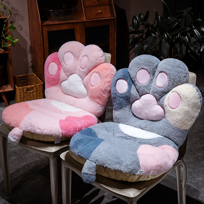 かわいいクリエイティブなカラフルな猫の足型チェアクッションぬ - Home Cinema Chairs のレビューと価格