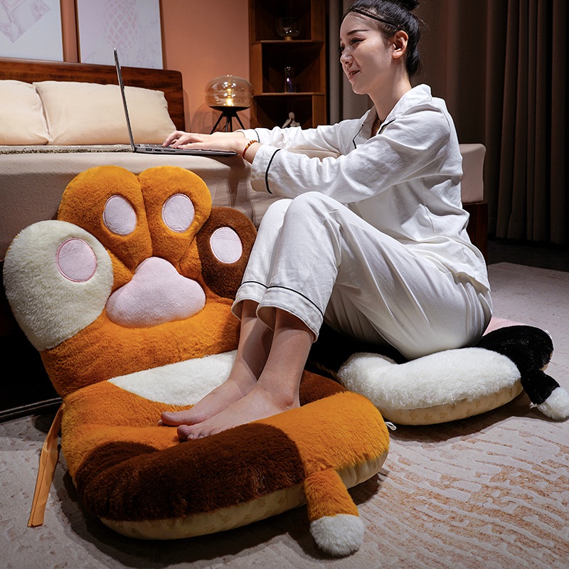 かわいいクリエイティブなカラフルな猫の足型チェアクッションぬ - Home Cinema Chairs のレビューと価格