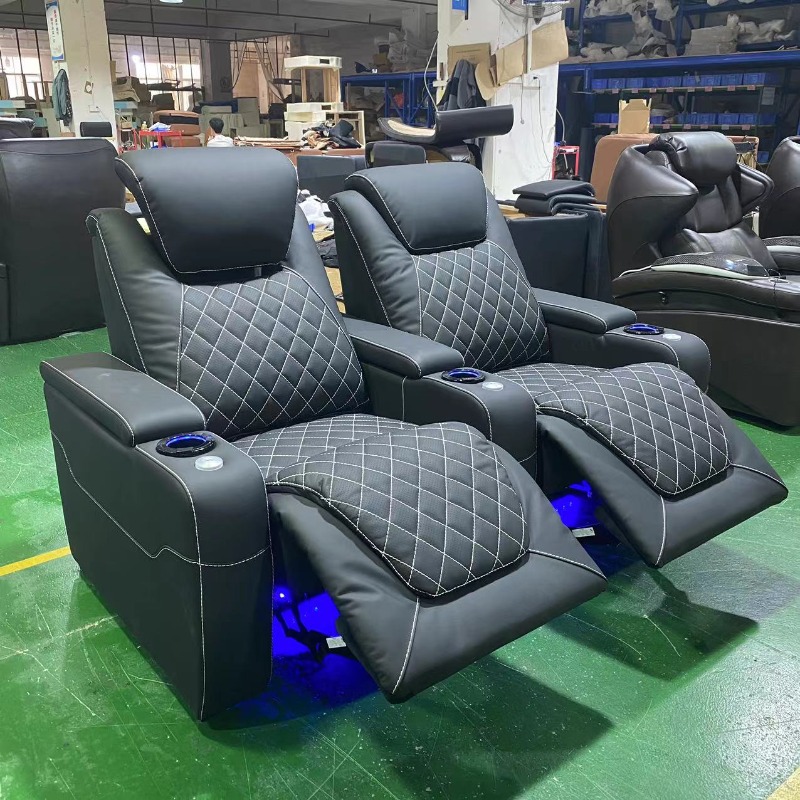 ホームデザインのヴィラ映画館用シート、シアター家具、本革ダイ - Home Cinema Chairs のレビューと価格